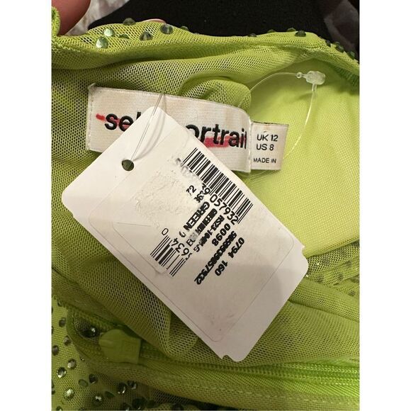 SELF-PORTRAIT Crystal-embellished jersey midi dress - Picture 8 of 9